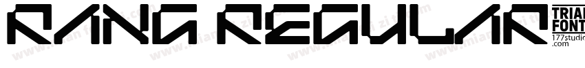 rang regular字体转换